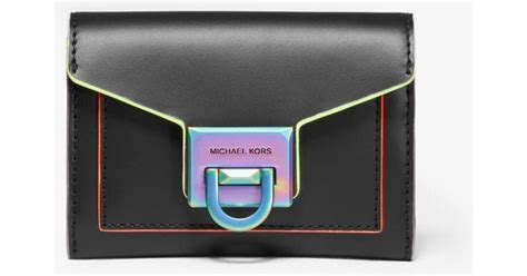 michael kors manhattan black|Michael Kors manhattan contrast wallet.